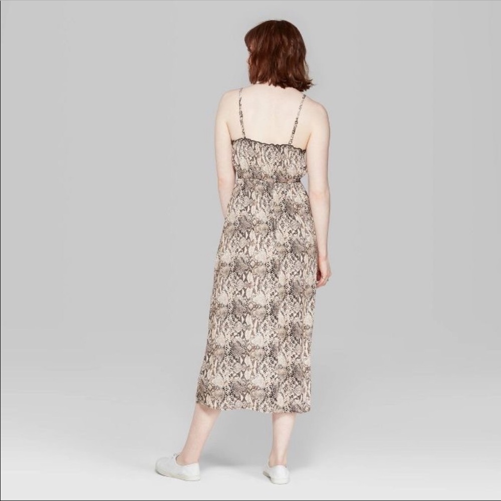 Wild Fable Snakeskin Midi Sleeveless Slip Dress - Picture 6 of 10